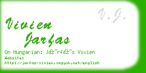 vivien jarfas business card